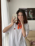 瑪麗亞·古琦（MARJA KURKI）絲巾真絲小方巾女禮盒裝 桑蠶絲方巾領(lǐng)巾 絲綢禮物 木珠 橙色 曬單實拍圖