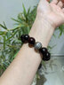 月石緣小葉紫檀和田玉貔貅手串男檀香木念珠盤(pán)玩手鏈送爸爸老公生日禮物 和田玉貔貅小葉紫檀手串 曬單實(shí)拍圖