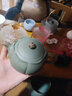 尊壺 宜興紫砂壺青蓮壺手工茶具泡茶壺原礦豆青泥禮品茶器 青蓮壺 豆青泥 300cc 曬單實(shí)拍圖
