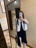 纖莉秀大碼女裝法式氣質(zhì)通勤高級(jí)感外套純色西裝0733 淺綠色 2XL 曬單實(shí)拍圖