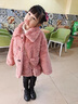 G.DUCKKIDS童裝女童外套冬季兒童衣服中大童秋冬加厚毛毛衣12女孩羊羔絨外套 粉色 110尺碼4~5歲【100-110cm】 曬單實(shí)拍圖