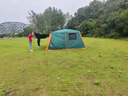 原始狼 PRIMITIVE WOLF黑膠鋁桿帳篷戶外野外防曬防暴雨全自動便攜公園露營4-8人大帳篷 全鋁桿黑膠綠色4-8人約8㎡ 曬單實拍圖
