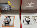 歐品客情侶手表一對瑞士認證品牌名表女全自動(dòng)機械表男生日禮物送女友 【限定禮盒裝】鋼帶間白情侶款 曬單實(shí)拍圖