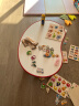 ZRYZ韩国同款儿童沙发宝宝游戏桌写字桌儿童可升降调节花生桌学习plus款成套桌椅 红色白面桌兔子套装plus 实拍图