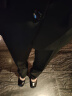 Gesaiya品牌小西装女2022年春秋冬季长袖职业装套装正式商务正装面试上班教师工作服 黑色套装+白衬衫 L（100-110斤） 实拍图