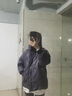 衣典零一（LEDIALYI）羽絨棉服女短款2024冬季女裝新款時(shí)尚休閑中年小個(gè)子棉襖棉衣外套 灰紫色 M （建議115斤內(nèi)） 曬單實(shí)拍圖