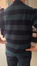 吉普（JEEP）長袖t恤男純棉寬松春秋新款翻領(lǐng)男士時(shí)尚條紋體恤衫大碼男裝上衣 木藍(lán)色 加絨 XL (建議150-165斤) 曬單實(shí)拍圖