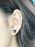 SINCE YOU吃豆人養耳洞耳釘男小眾高級感純銀耳環(huán)氣質(zhì)黑瑪瑙耳飾女生日禮物 吃豆人耳釘-太空灰（單只） 曬單實(shí)拍圖