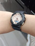 Mtin樹(shù)脂表帶表殼適用于Casio卡西歐G-SHOCK GMA-S110MF 120 130MF 140手表帶配件男女 黑色黑字殼 16mm 曬單實(shí)拍圖