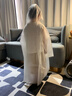 強(qiáng)迪（Qiangdi）兒童雨衣戶(hù)外防水男童女童上學(xué)長(zhǎng)款上學(xué)中小學(xué)生雨披 白色 M 曬單實(shí)拍圖