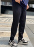 安踏（ANTA）運動(dòng)褲男秋冬加絨加厚棉質(zhì)長(cháng)褲針織束腳保暖褲子衛褲男褲休閑褲男 A款黑色束腳（加絨） L 曬單實(shí)拍圖