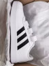 adidas「T头鞋」VL COURT板鞋小白鞋德训鞋男小童阿迪达斯轻运动 白色/黑色 31.5(190mm) 实拍图