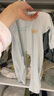 妙翡嬰兒連體衣春秋無(wú)骨新生兒衣服純棉A類(lèi)開(kāi)襠哈衣寶寶內衣睡衣爬服 青色皇冠無(wú)骨開(kāi)哈60115 59cm 建議6-8斤 曬單實(shí)拍圖
