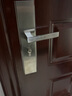 模帝樂(lè )（MUL-T-LOCK）不銹鋼防盜門(mén)鎖入戶(hù)門(mén)機械鎖臥室安裝服務(wù)大門(mén)鎖把手面板通用型 銀白色 配MTL800鎖芯（86-96mm）三件套 曬單實(shí)拍圖