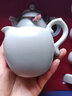 容山堂汝窯整套功夫茶具套裝家用客廳陶瓷泡茶壺蓋碗功夫茶茶具禮品禮盒 10頭 天青汝窯茶具套裝-文旦壺款 曬單實(shí)拍圖