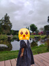 Gap女幼童夏季花邊娃娃領(lǐng)連衣裙兒童裝泡泡袖A字裙545410 海軍藍(lán) 100cm (2-3歲) 亞洲尺碼 曬單實拍圖
