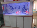 閩江（minjiang）魚(yú)缸水族箱客廳免換水生態(tài)造景家用超白玻璃金魚(yú)缸生態(tài)缸水缸 典雅白色（鋁合金框架+塑鋼） 長(cháng)180x寬51x高155cm（超白玻璃） 曬單實(shí)拍圖