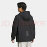 阿迪達(dá)斯 （adidas）冬男時(shí)尚潮流百搭梭織夾克 JI8680 黑色 L  曬單實(shí)拍圖