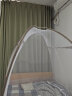 意尔嫚 免安装蒙古包蚊帐1.5米床 加密加厚拉链可折叠坐床式学生宿舍家用床上用品 麋鹿-棕 实拍图