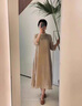 AEMAPE2025中長款七分袖刺繡繡花連衣裙淑女套頭新款改良國風(fēng)旗袍連衣裙 圖片色 L 建議120-140斤 曬單實拍圖