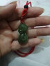 依思晨 和田青玉玉十二生肖吊墜油青料生肖動(dòng)物男女款玉石掛件吊墜項鏈 生肖蛇 曬單實(shí)拍圖