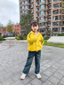 G.DUCKKIDS小黃鴨女童褲子秋冬直筒牛仔褲兒童加絨長(zhǎng)褲中大童女孩寬松闊腿褲 加絨款 110 尺碼4~5歲【100-110cm】 曬單實(shí)拍圖