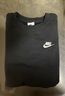 耐克大童超寬松加絨運動(dòng)衫冬男女童針織NIKE CLUB FLEECE FD2923 010黑/白 155 XL 曬單實(shí)拍圖