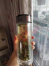 思寶（SIBAO）玻璃水杯墨晶雙層泡茶杯男保溫水晶茶杯商務(wù)玻璃杯官方旗船店 2號-  送杯套杯刷杯墊 360ml 曬單實(shí)拍圖