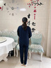 鹿儷秀中年媽媽秋裝運動服套裝2025新款中老年人女春秋款外套休閑三件套 寶藍【高品質(zhì)運動服】 2XL 【建議117-129斤】 曬單實拍圖