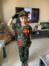 赤尹童裝兒童迷彩套裝男童夏裝短袖學(xué)生軍訓(xùn)服帥氣3中大童6-9歲小孩衣服夏令營服裝 軍綠（兩件套+帽子+腰帶） 130碼（建議身高1.2米左右） 曬單實(shí)拍圖