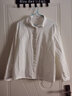 暖喬（Nuanqiao）全棉白色襯衫女長(cháng)袖春夏百搭簡(jiǎn)約娃娃領(lǐng)純棉學(xué)生學(xué)院內搭襯衣 白色娃娃領(lǐng) XL（120-130斤） 曬單實(shí)拍圖
