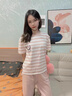 優(yōu)婷菲 睡衣女士春夏純棉短袖七分褲全棉夏天薄款女式家居服套裝可外穿 DM5503 L 曬單實拍圖