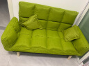 可米熊 懒人沙发踏踏米简易可折叠小户型沙发床网红款卧室阳台小沙发 绿色（两个抱枕） 实拍图