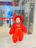 G.DUCKKIDS小黃鴨嬰兒連體衣服秋冬新生兒哈衣國風(fēng)紅色抓周寶寶周歲禮服拜年 紅色歲歲 66尺碼建議0-3個月8-12斤 曬單實拍圖