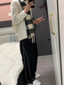 花花公子（PLAYBOY）條紋休閑褲男春季潮牌設計感拼接闊腿衛(wèi).褲高街百搭長褲子美式夏 黑色 XL 曬單實拍圖