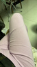 小護士秋褲 女100%高支純棉護膝 全棉高腰打底褲單件保暖褲棉毛褲 淺紫 XL /170/100 -尺碼偏大 曬單實拍圖