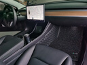 御馬 適用特斯拉Model 3 Y汽車(chē)腳墊YL全包圍2025煥新版Y L地墊X S 【雙層】純黑皮革+灰黑絲圈 特斯拉Model Y 曬單實(shí)拍圖