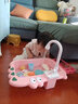 赟婭兒童洗碗機臺玩具洗菜池盆水龍頭釣魚(yú)循環(huán)電動(dòng)過(guò)家家廚房女孩 鱷魚(yú)洗碗臺【蜜桃粉】 曬單實(shí)拍圖