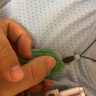歆秋 極細(xì)掛繩穿小孔玉平安扣吊墜繩戒指掛脖繩項鏈繩蠟皮繩紅繩手編 花青色-白 曬單實拍圖