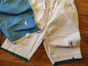 SMVP休閑運動(dòng)五分短褲男士2023新款夏季潮牌潮流韓版外穿冰絲中褲子 藍色 XL（120-140斤） 曬單實(shí)拍圖