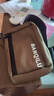 奧姆奇（AOMUQI）男生挎包潮小挎包男士胸包個(gè)性潮酷手機包斜挎包男ins潮小包迷你 咖啡色6653 曬單實(shí)拍圖