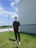 花花公子（PLAYBOY）【加絨可選】西褲男正裝西服褲子男商務(wù)休閑九分褲長(zhǎng)小腳修身直筒 九分黑+九分黑 28 曬單實(shí)拍圖