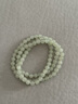 中國黃金（CHINA GOLD）晴水和田玉多圈手串女冰底高冰綠色玉石三圈手鏈母親節生日禮物 今次日達*6mm三圈淺晴手串【中金禮盒】 曬單實(shí)拍圖
