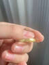 中國黃金（CHINA GOLD）黃金戒指足金999古法吉言戒指活口寬面金戒指送禮物女友送人送禮 【約3.8g】面寬3.4mm 曬單實(shí)拍圖