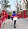 G.DUCKKIDS女童外套春秋2025新款春季洋氣女寶寶春款公主風(fēng)衣兒童連帽沖鋒衣 藏青色 120 cm 曬單實(shí)拍圖