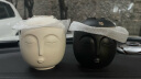 万仟堂（Edenus） 万仟堂陶瓷茶杯创意水杯粗陶茶具艺术品两用 黑白两款 悟 白砂釉 实拍图
