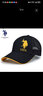 U.S.POLO ASSN.保羅帽子春夏秋硬頂棒球帽男士透氣網(wǎng)眼遮陽(yáng)高爾夫帽女戶外防曬帽 黑色金標(biāo) 可調(diào)節(jié)(54至60cm) 曬單實(shí)拍圖