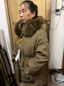 恒源祥派克服外套女加絨2024年冬季新款大衣可拆卸獺兔毛內膽皮草中長(cháng)款 咖色 L 曬單實(shí)拍圖