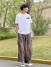 度凡尼斯胖子t恤男寬松大碼不顯肚子短袖純棉加肥加大碼胖子2-300斤透氣 紫色 [F2] 6XL 曬單實拍圖