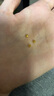 權(quán)大福足金999黃金珠子小散珠轉(zhuǎn)運(yùn)珠手鏈DIY古法半實(shí)心金珠手串配珠圓珠 6mm六字真言珠約0.41g 曬單實(shí)拍圖